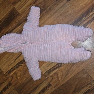 Wonder Nation Pink Textured Kids Footie